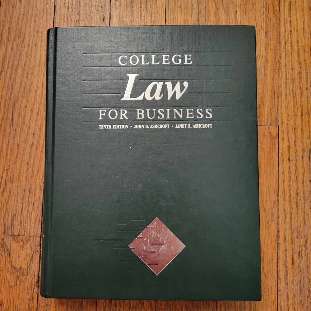 South Western College Law For Business 10th Ed Ashcroft Hardcover Book Display